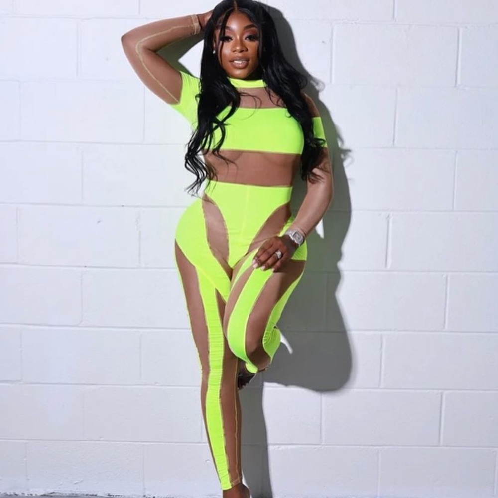 “JustSkinWardrobe” Green jumpsuit